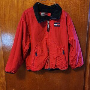 Boy's Size 7 Tommy Hilfiger Red Full Zip Lined Winter Coat